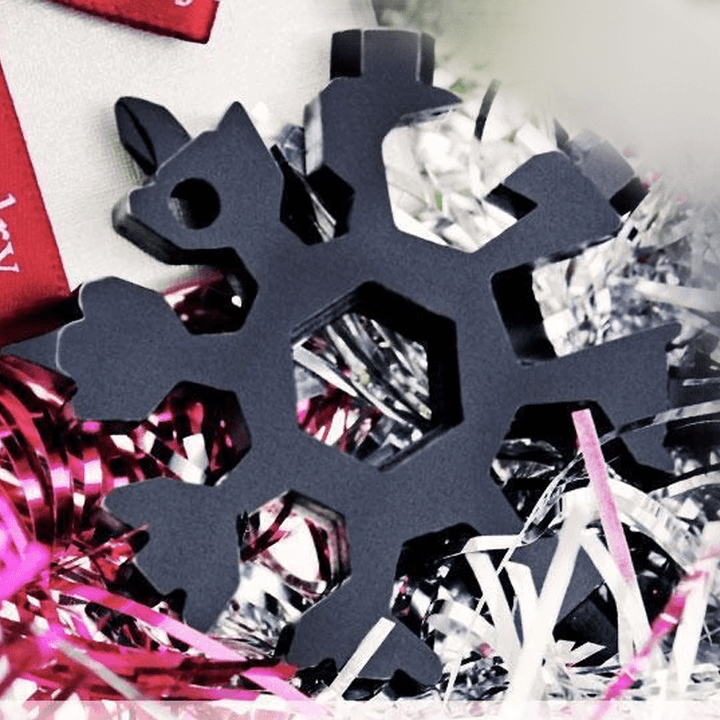 BowLift | Snowflake - MultiTool 18-in-1 Stainless Steel Portable for Outdoor Adventures