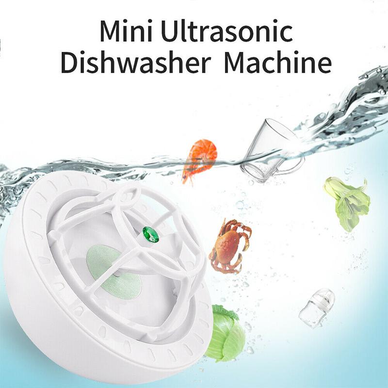 Portable Ultrasonic Dishwasher and Laundry Cleaning Device