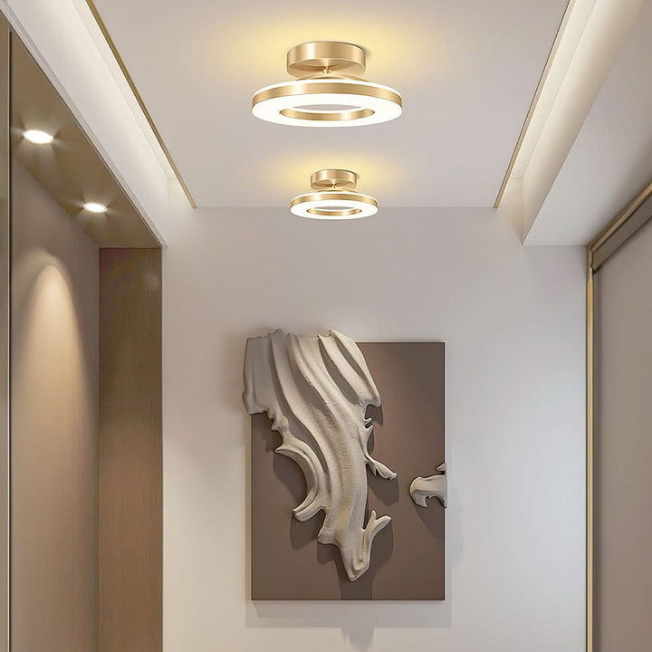 BowLift | ZAYNO Black LED Ceiling Light – Modern Flush Mount