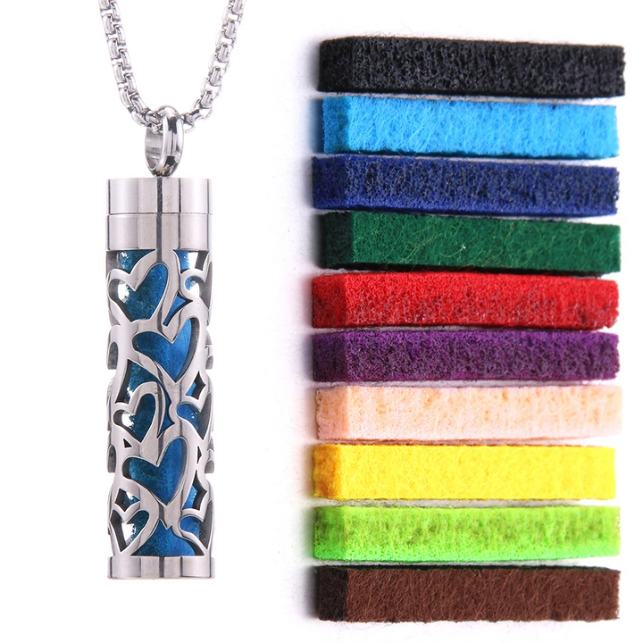 BowLift | Perfumed Pendant Necklace | Stainless Steel | Interchangeable Aroma Discs