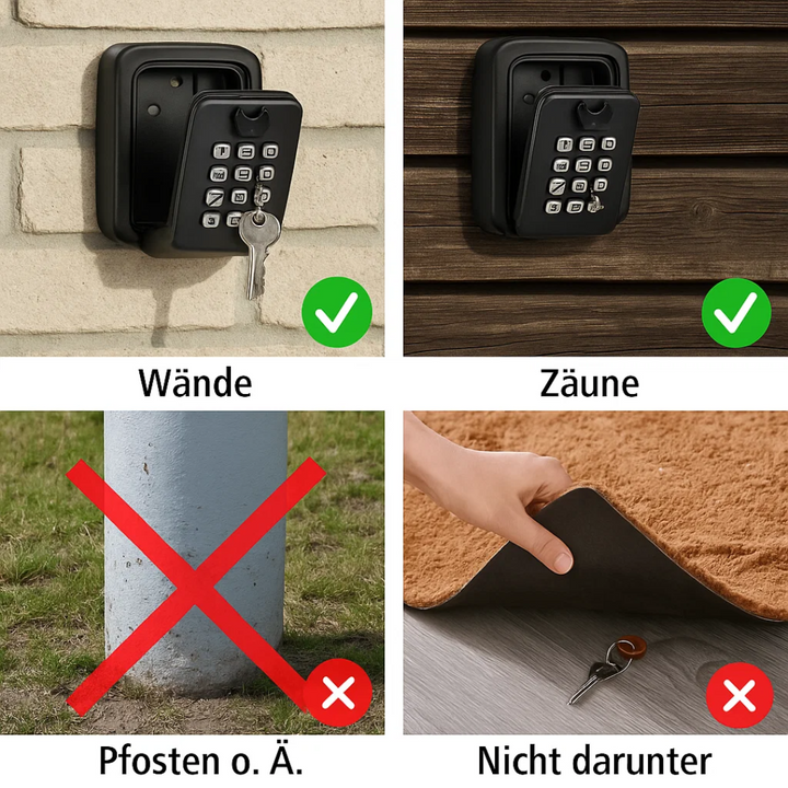 BowLift | KeyGuard Outdoor Safe – Weatherproof Wall-Mounted Key Box