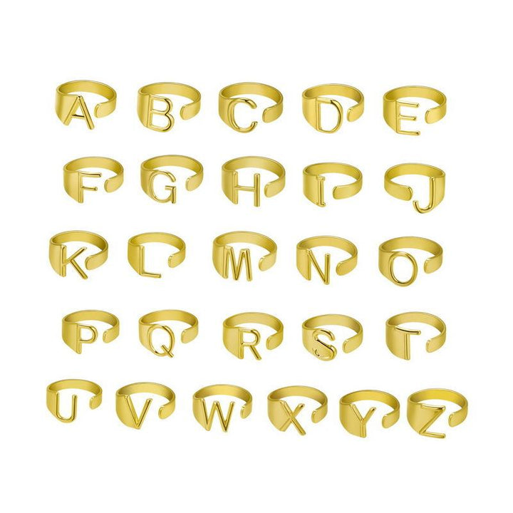 BowLift | Initial A-Z Letter Ring