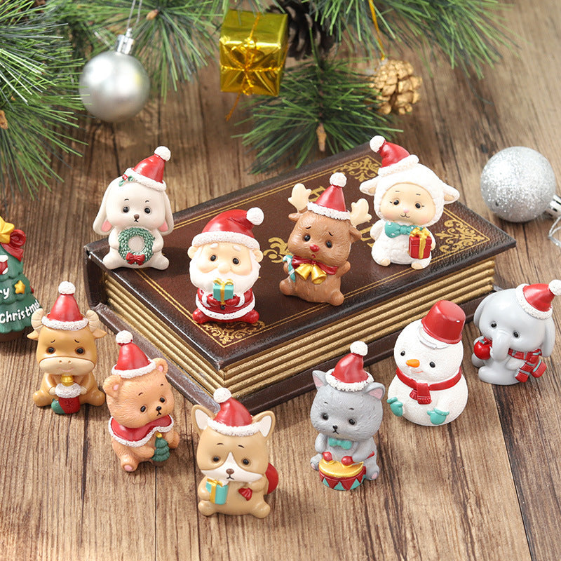 BowLift | Handmade Animal Santa Ornaments