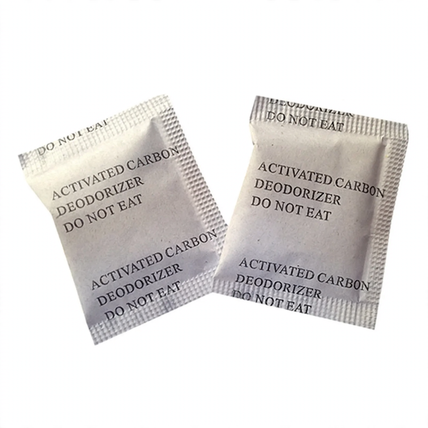 Activated charcoal bags for odor neutralization