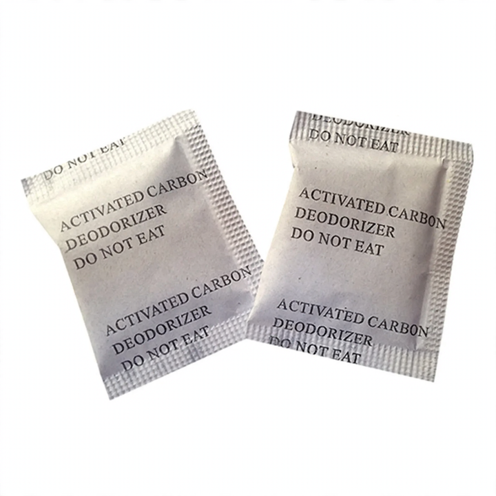 Activated charcoal bags for odor neutralization