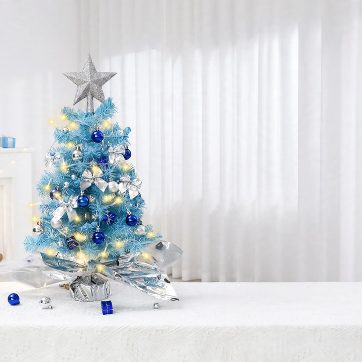 Mini Christmas tree, blue, 45 cm or 60 cm