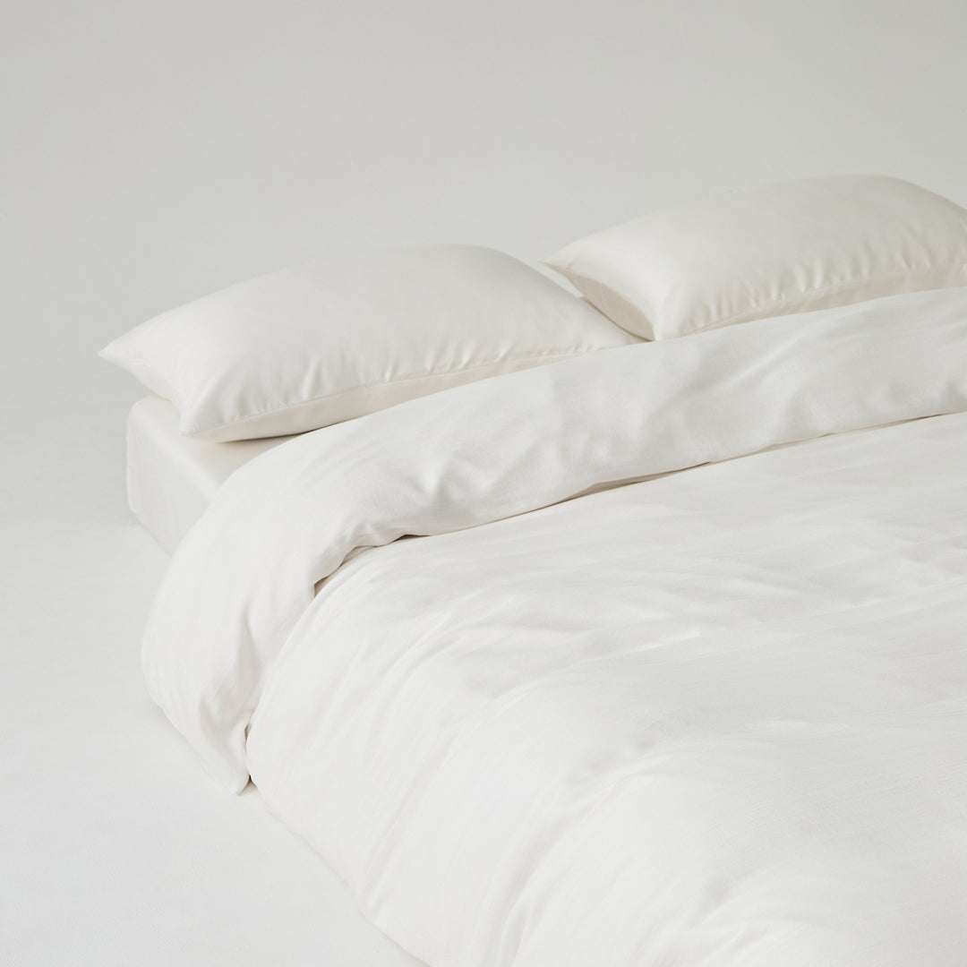 Lyocell duvet cover, 60 thread count, single piece