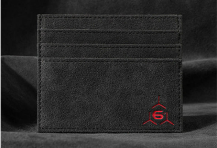 BowLift | Large Capacity Slim Woven Suede Card Holder, for Shopping, Travelling, Jogging or Working