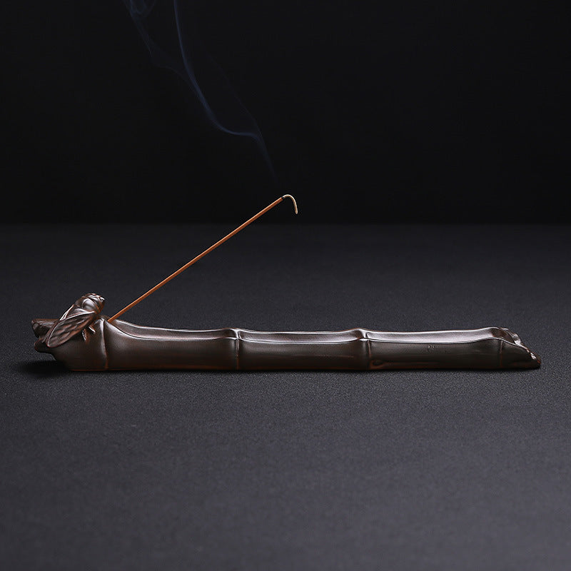 Artistic Bamboo-Inspired Incense Holder
