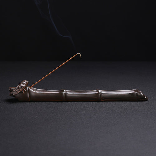 Artistic Bamboo-Inspired Incense Holder