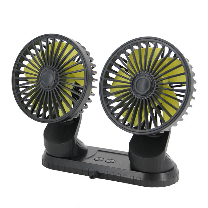 Dual-Head Rechargeable Desk Cooling Fan Bowlift