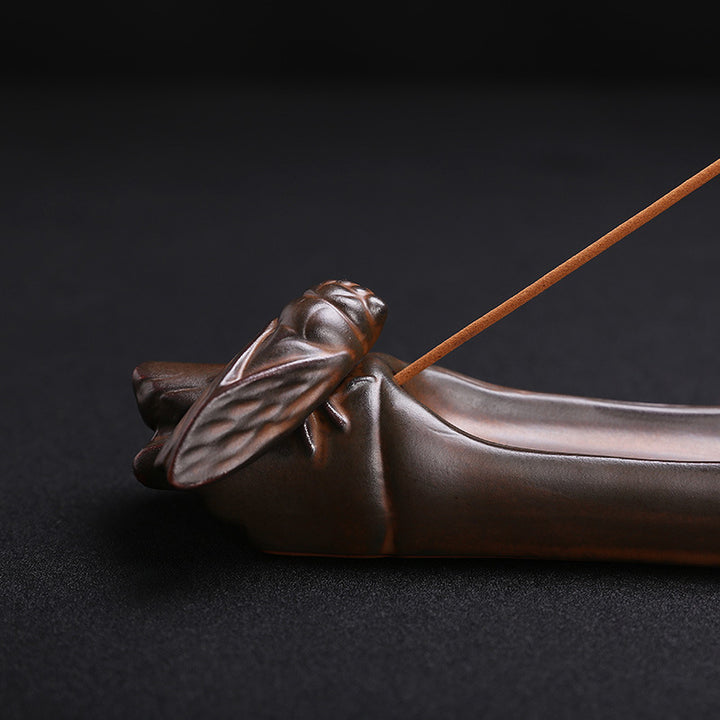 Artistic Bamboo-Inspired Incense Holder