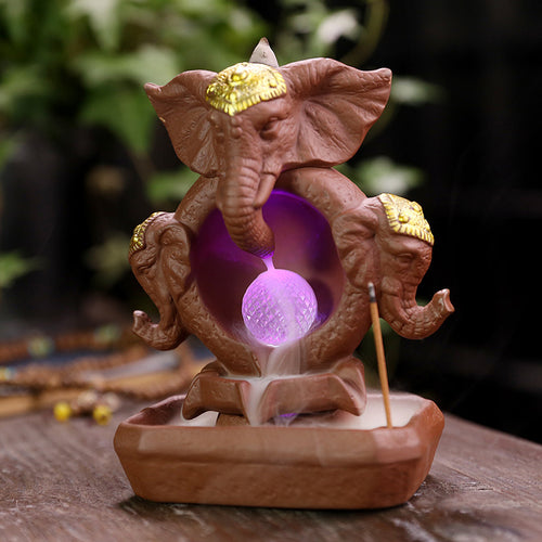 Decorative Elephant Theme Incense Holder