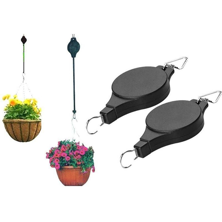 BowLift | Retractable Hook for Garden Pots, Bird Feeder