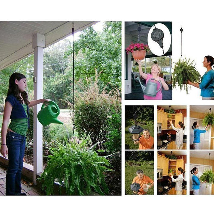 BowLift | Retractable Hook for Garden Pots, Bird Feeder