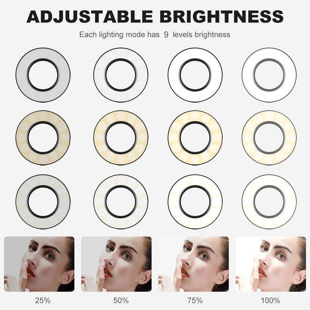 BowLift | Selfie Ring Light with Cell Phone Holder Stand