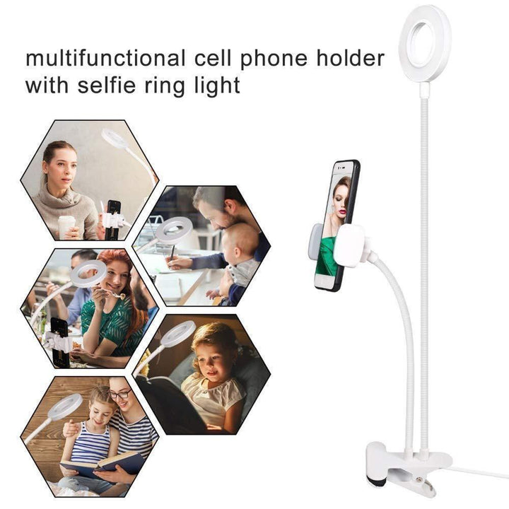 BowLift | Selfie Ring Light with Cell Phone Holder Stand