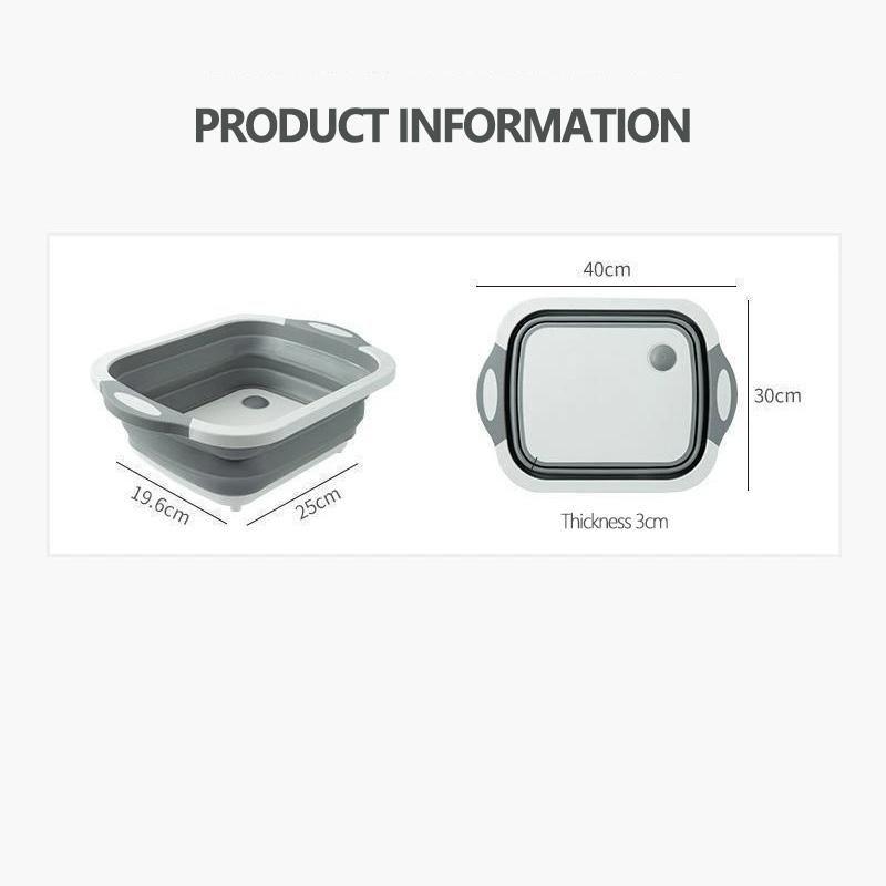 BowLift | Multifunctional Cutting Board Foldable Sink Drain Basket