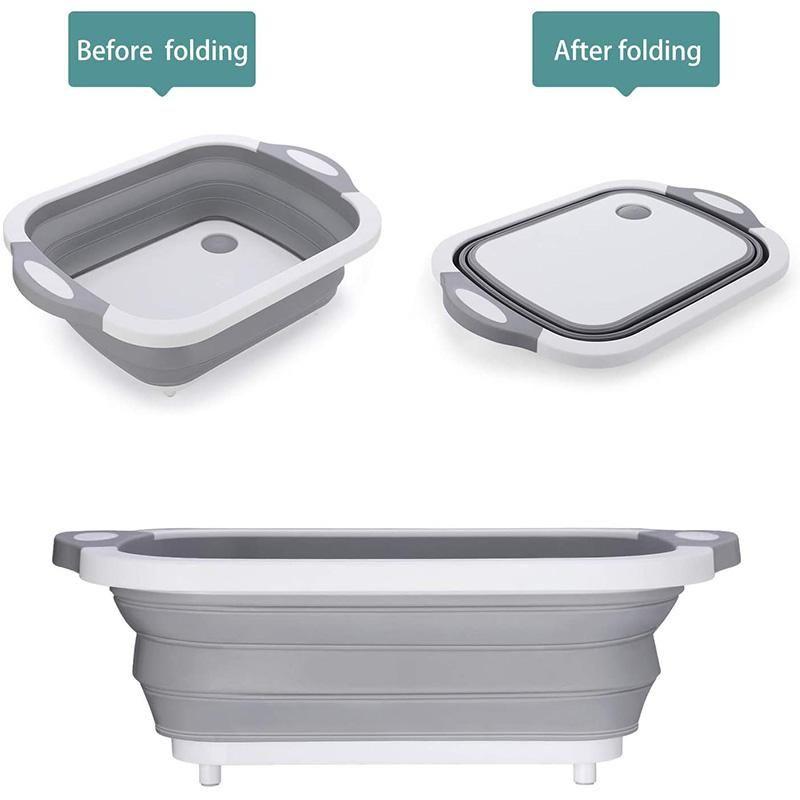 BowLift | Multifunctional Cutting Board Foldable Sink Drain Basket