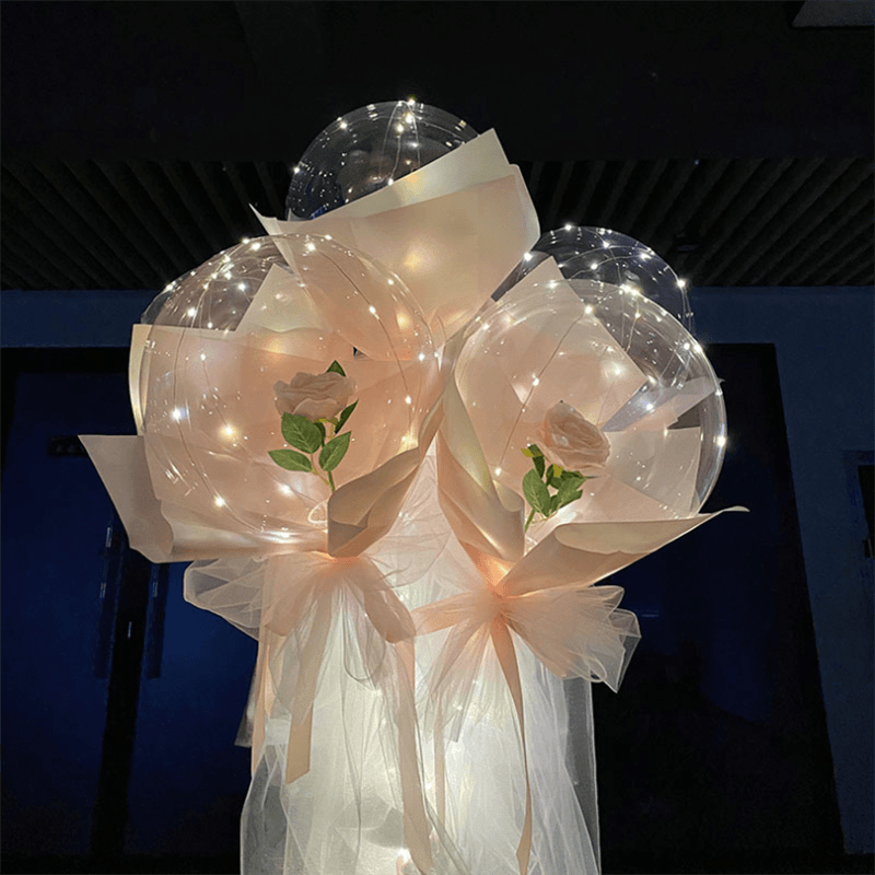 BowLift | LED Luminous Balloon Rose Bouquet