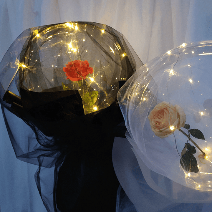 BowLift | LED Luminous Balloon Rose Bouquet