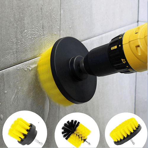 BowLift | Bathroom Floor Kitchen Car Maintenance Cleaning Brush,Cordless Drill NOT Included