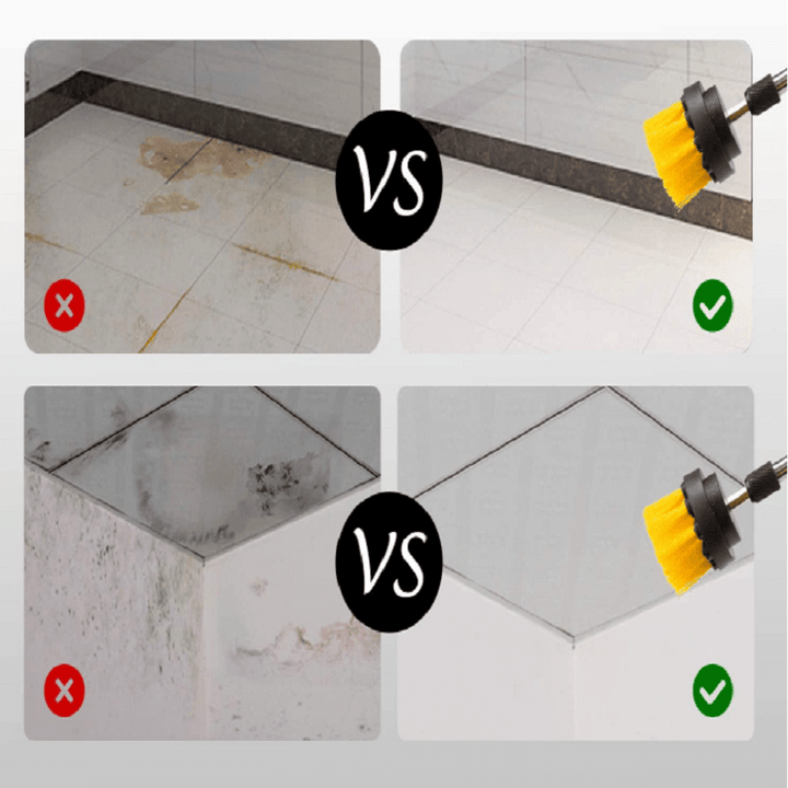 BowLift | Bathroom Floor Kitchen Car Maintenance Cleaning Brush,Cordless Drill NOT Included