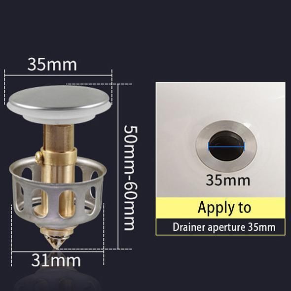 BowLift | Universal Wash Basin Bounce Drain Filter