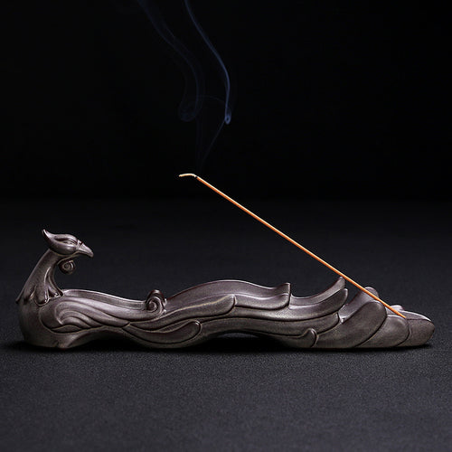 Artistic Phoenix Sculpture Incense Holder