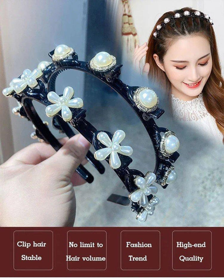 BowLift | Vintage 2 In 1 Non-Slip Braided Headband