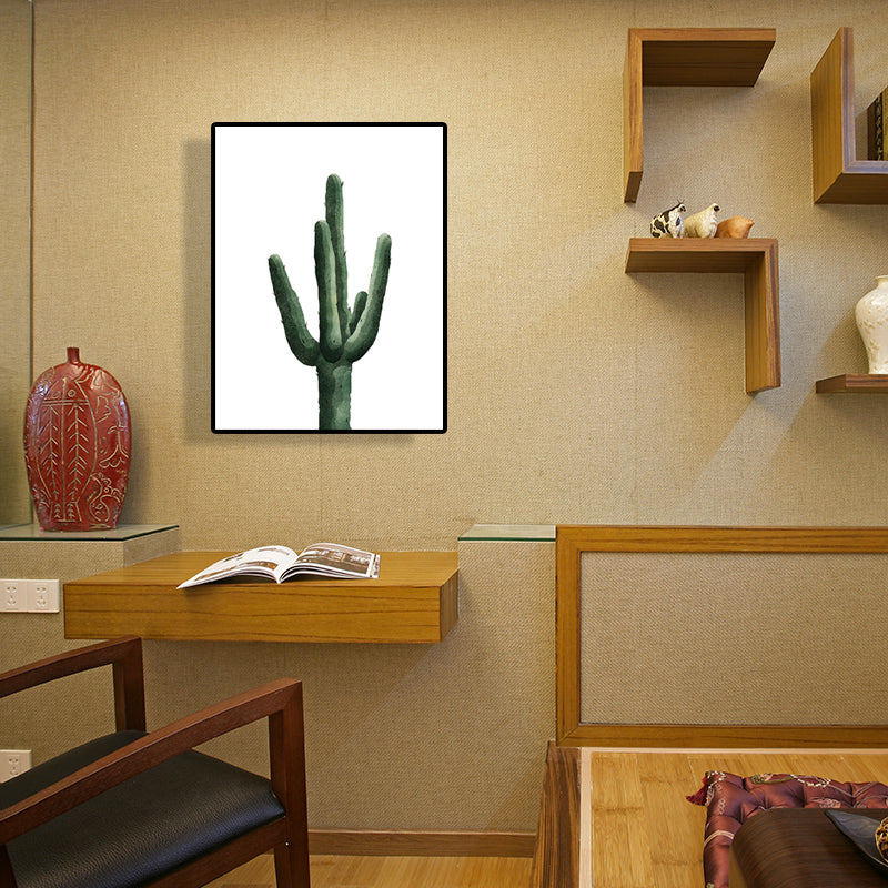 BowLift | Tropical Plant Cactus Wall Decoration Green Texture Surface Canvas Print for Living Room