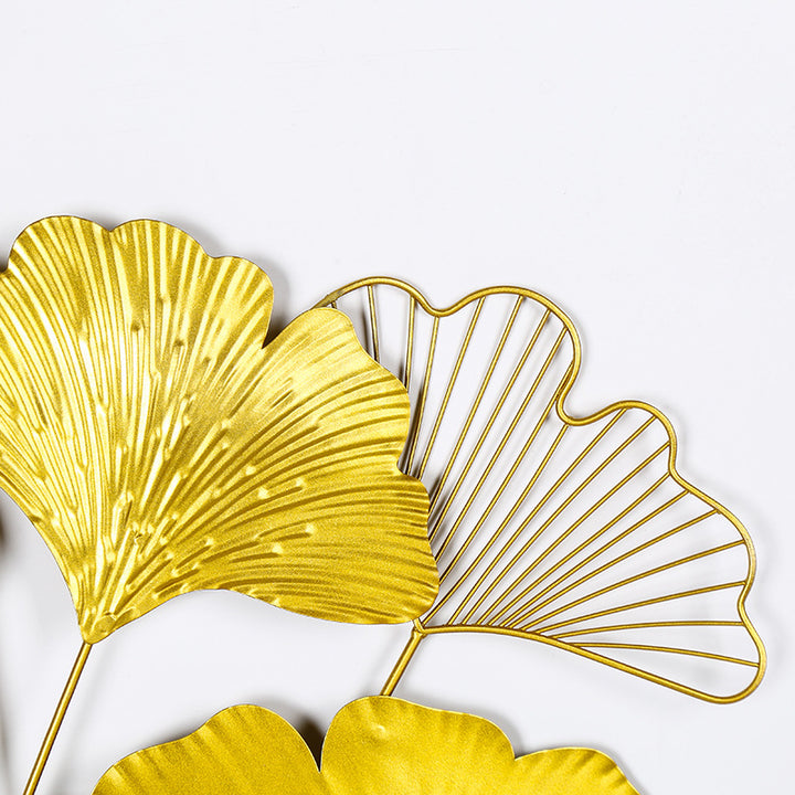 Elegant Ginkgo Leaf Wall Art Sculpture Bowlift 1789208481