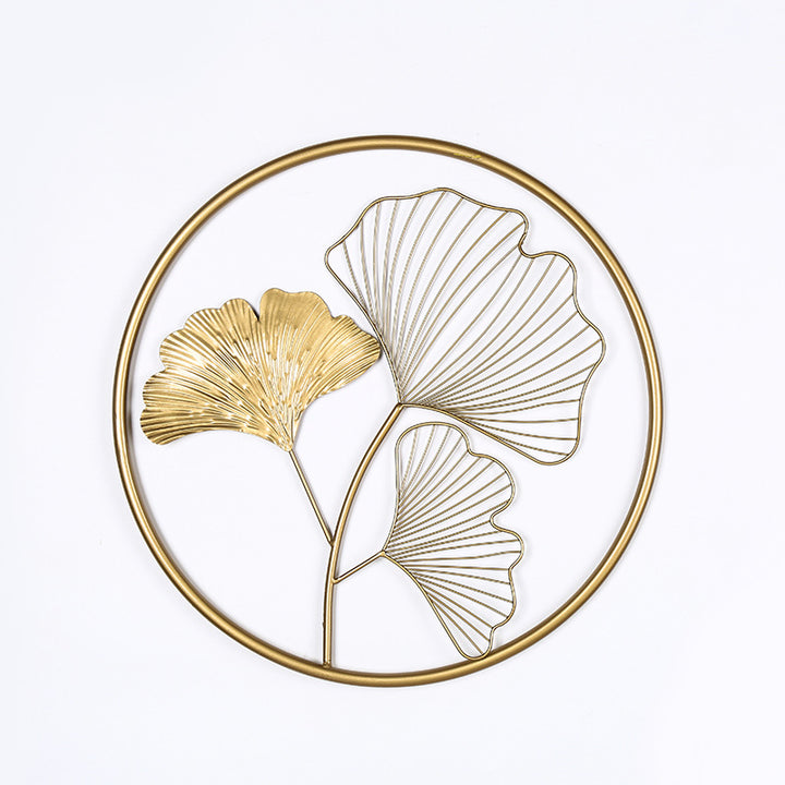 Decorative Metal Ginkgo Leaf Wall Art Bowlift