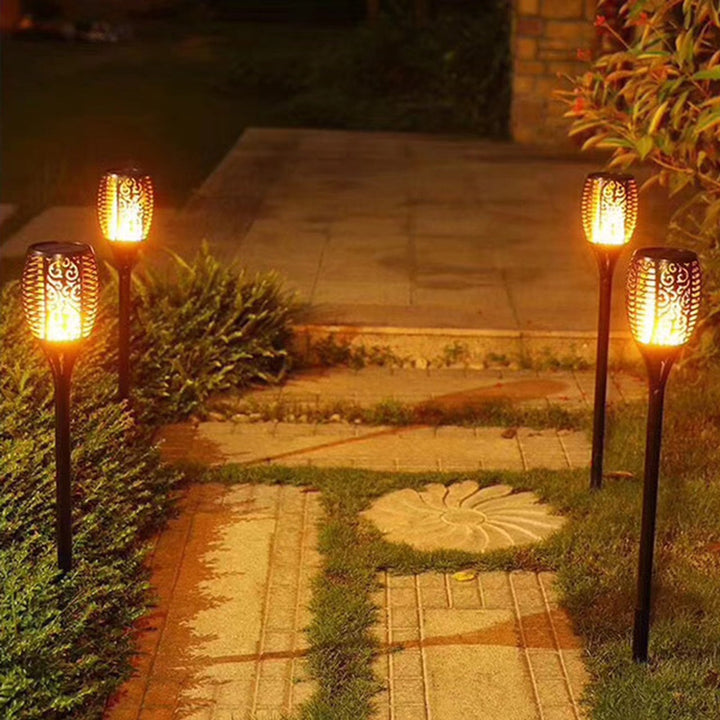 BowLift | Outdoor Solar Garden Torch Light Flame Effect