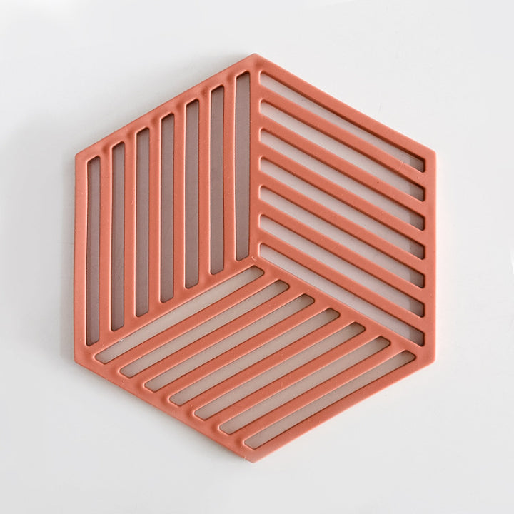 Unisex Silicone Coaster with Modern Geometric Design Bowlift