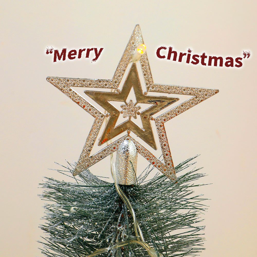 Mini Christmas tree made of pine needles, 60 cm, illuminated