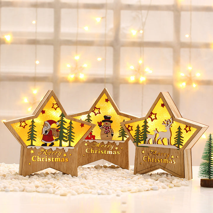 Illuminated Star-Shaped Christmas Decoration Bowlift