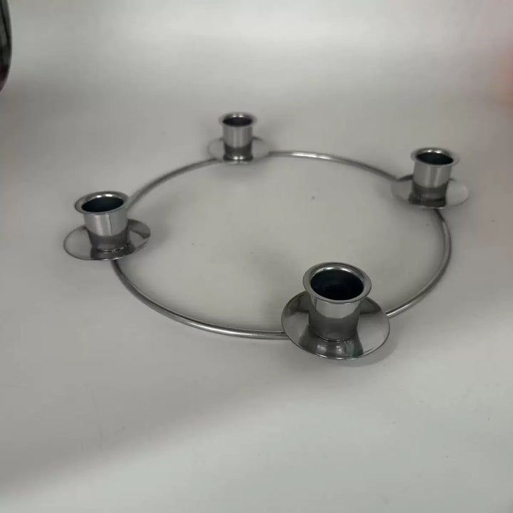 Decorative metal candle holder in European style