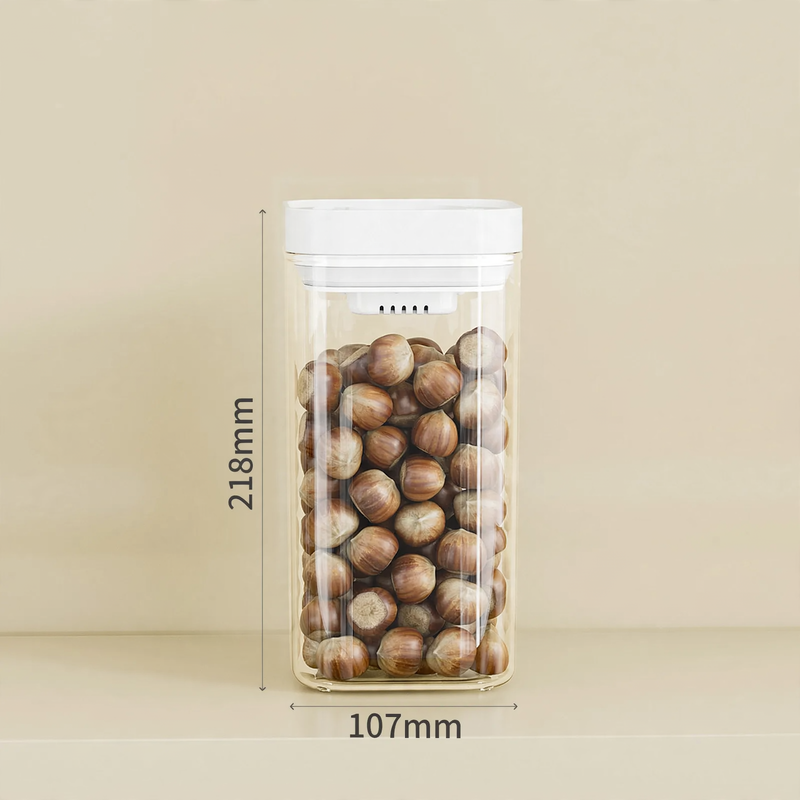 Plastic storage container with pressure seal