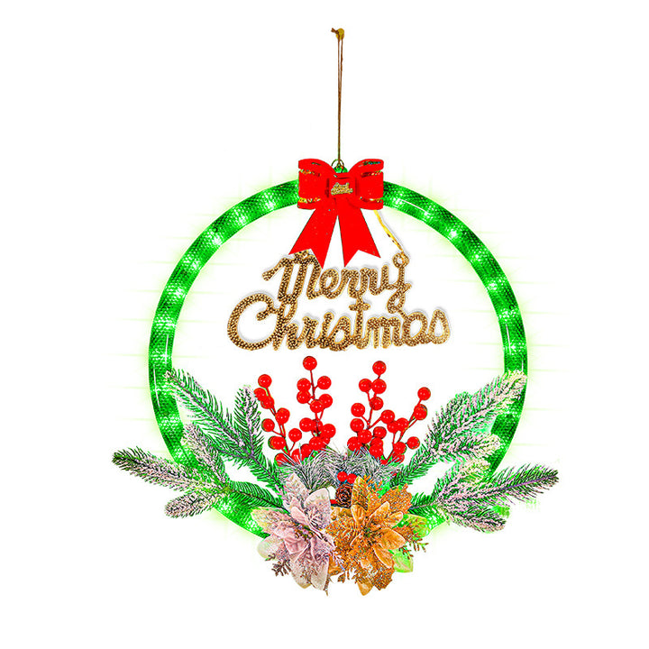 Illuminated LED Christmas Wreath, 28 cm