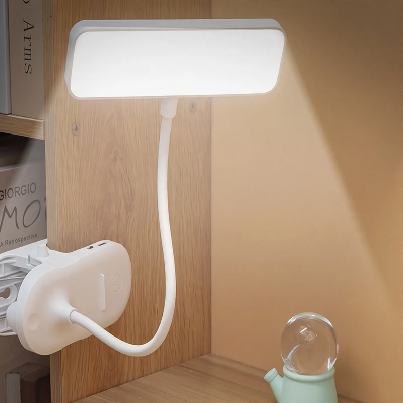 LED clamp lamp for desk and bed, eye-friendly