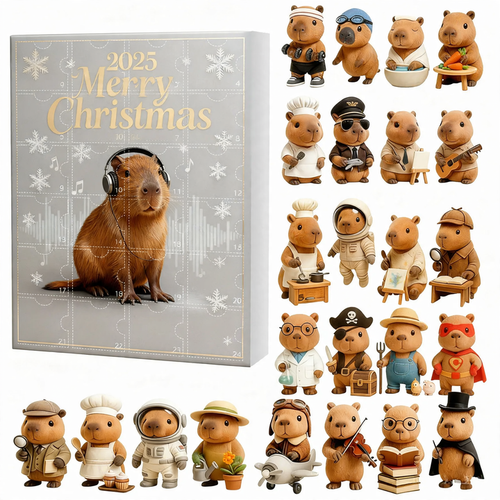 Guinea Pig Advent Calendar with Acrylic Figures