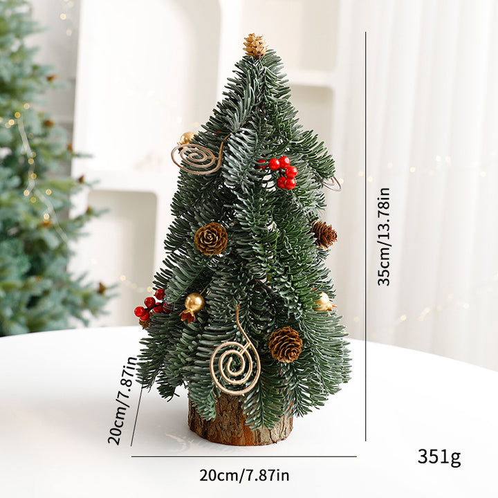 Decorative Mini Christmas Trees in Pot