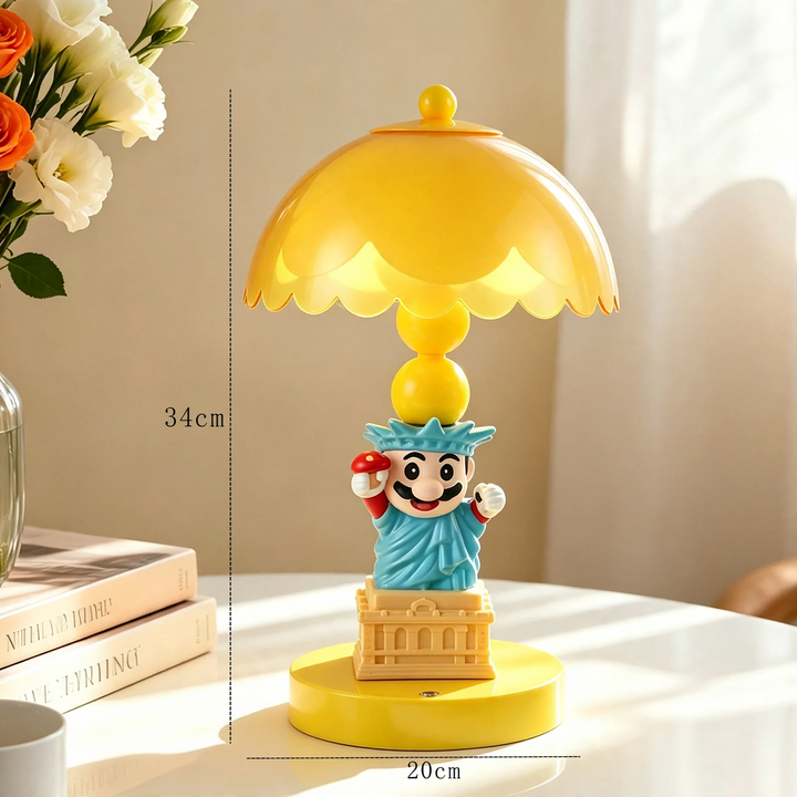 Super Mario Table Lamp, Cartoon Design