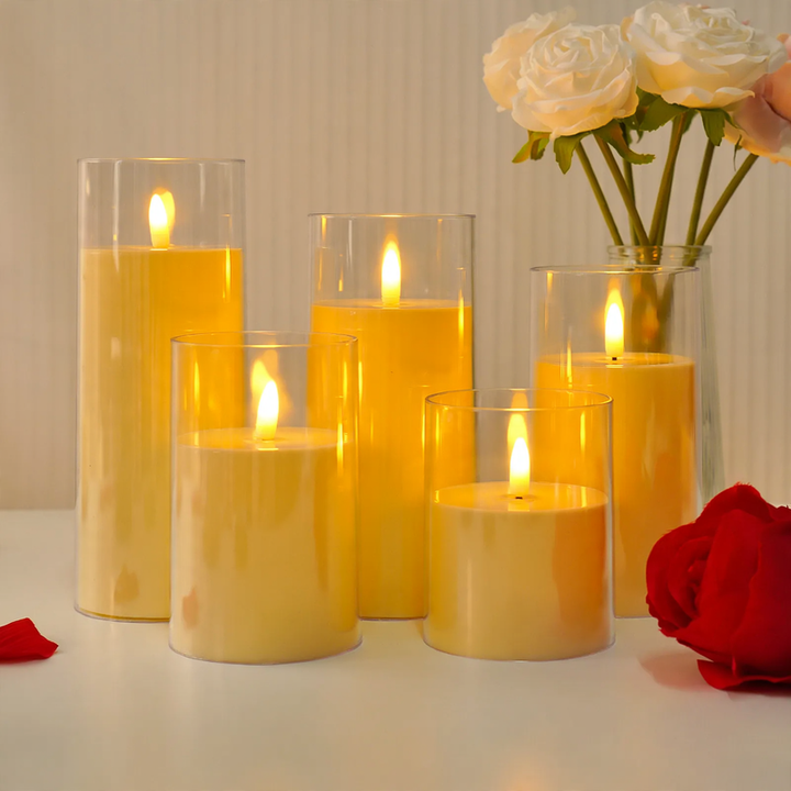 LED mood light in candle shape with remote control