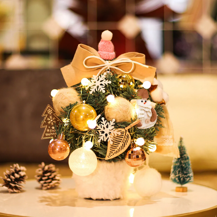 Mini Christmas tree for the table with lighting