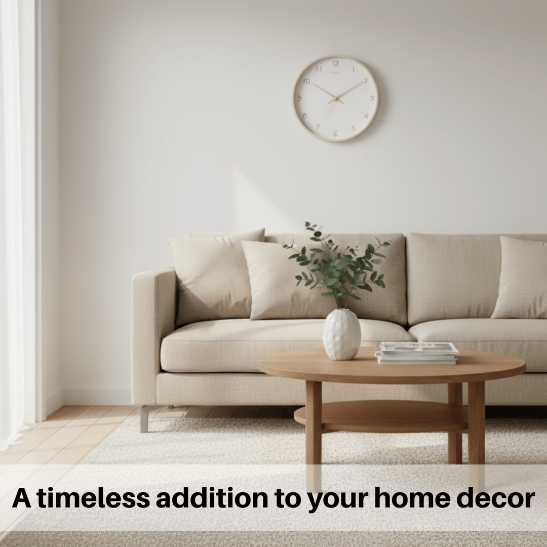 BowLift | Analog Wood Wall Clock with Silent Movement