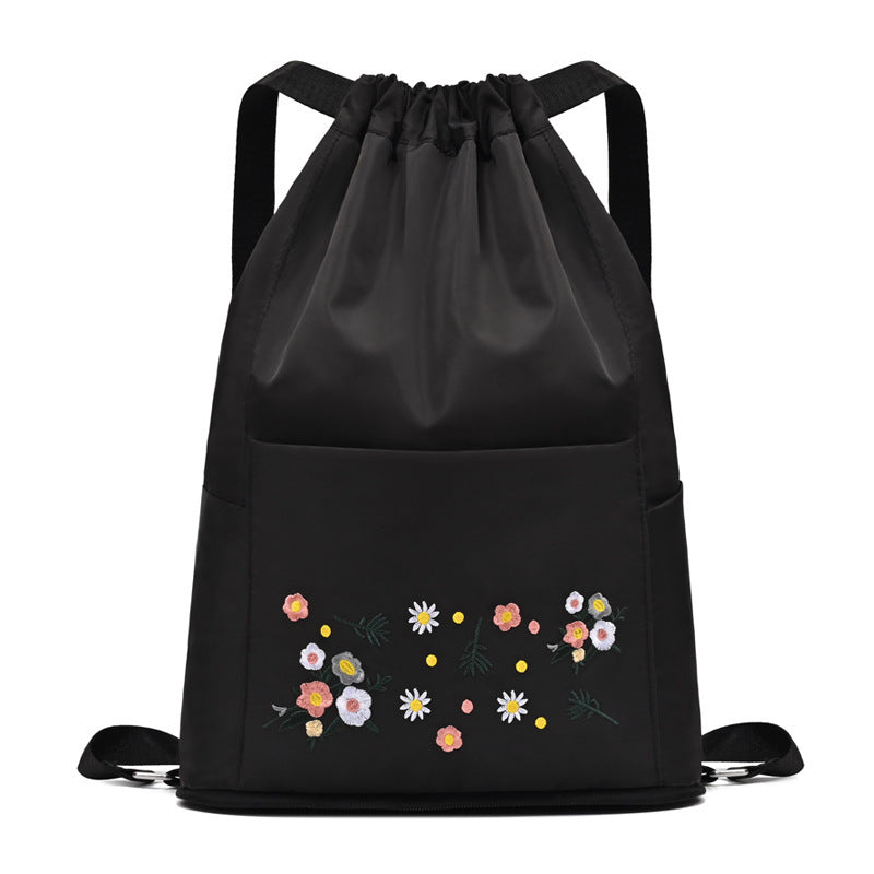 BowLift | Simple embroidered drawstring yoga bag