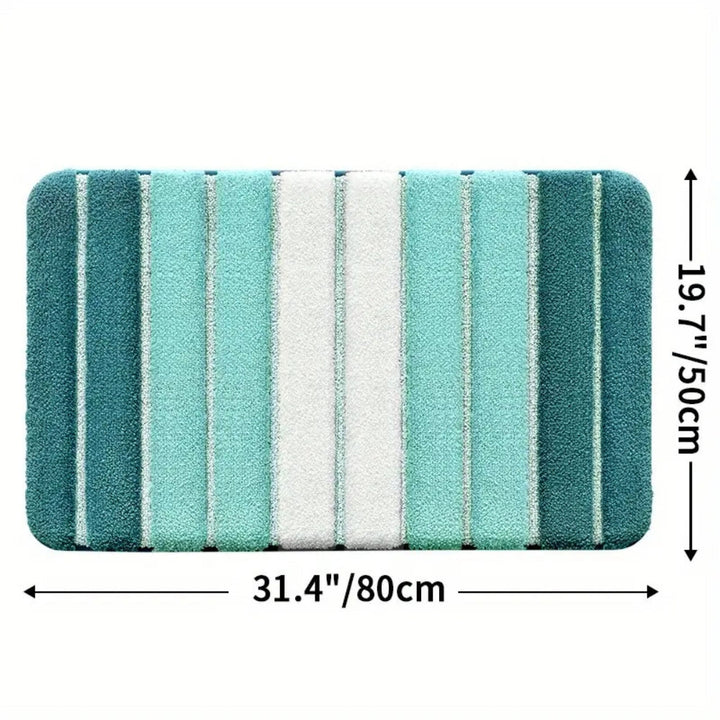 BowLift | Lumiere Striped Absorbent Bath Mat