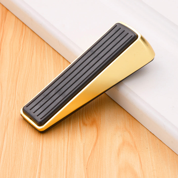 Mobile door stopper made of zinc alloy, A-shape